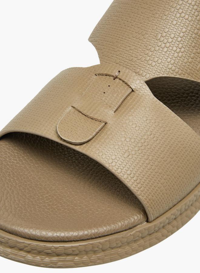 لو كونفورت صنادل رجالية مريحة بتفاصيل إبزيم مجموعة رمضان - Image 4